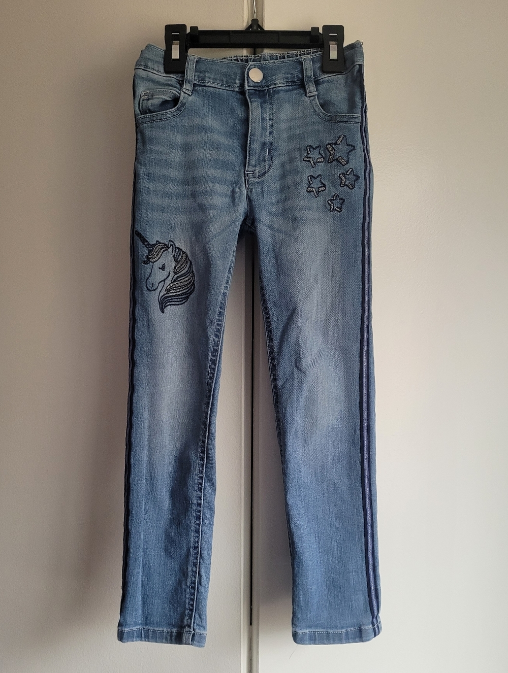 Size 6 Embroidered Jeans Unicorn Stars Garanimals